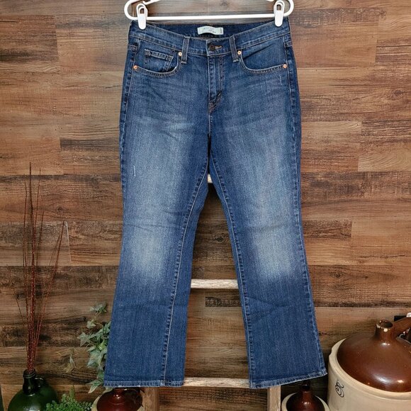 Levi's Jeans 8 S Bootcut 515 Mid Rise Button Flap Pockets Rivets Stretch Western - Picture 2 of 10